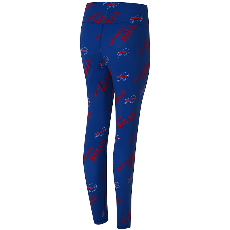 Women's Concepts Sport Royal Buffalo Bills Mosaic Allover Print Leggings