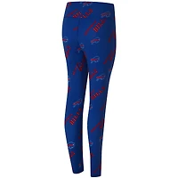 Women's Concepts Sport Royal Buffalo Bills Mosaic Allover Print Leggings