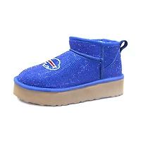 Bottes à plateforme en cristal Cuce Royal Buffalo Bills pour femmes