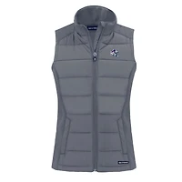 Gilet hybride Evoke en softshell recyclé entièrement zippé pour femme, coupe-vent et casque gris Buffalo Bills