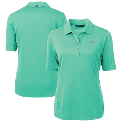 Women's Cutter & Buck  Green Buffalo Bills Virtue Eco Pique Recycled Polo