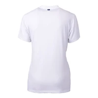 Polo à col en V Forge Blade avec logo rétro des Buffalo Bills pour femme, Cutter & Buck, blanc
