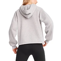 Sweat à capuche raglan DKNY Sport pour femmes, gris chiné, Buffalo Bills Debbie Dolman