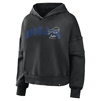 Women's Fanatics Black Buffalo Bills Counter Run Pullover Hoodie