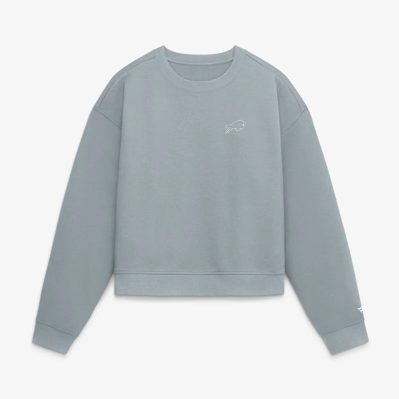 Sweat-shirt oversize à pochette bleu Buffalo Bills pour femme de la marque Fanatics