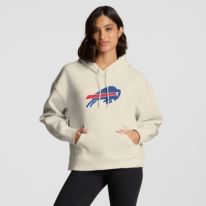 Women's Fanatics Cream Buffalo Bills Dove Legacy Pullover Hoodie