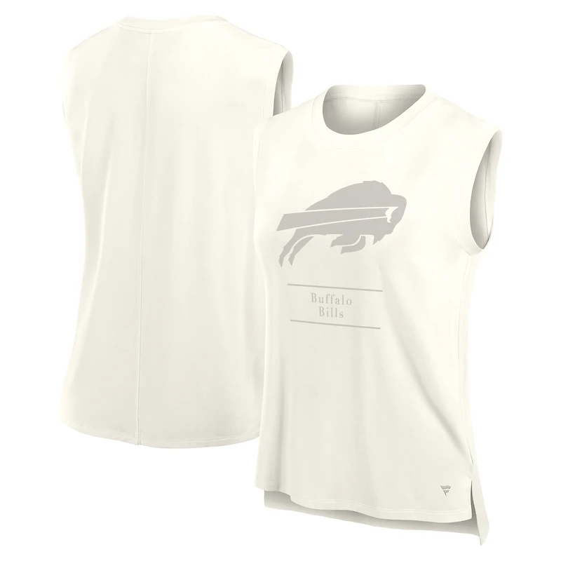 Women's Fanatics Cream Buffalo Bills Studio Embrace Tank Top