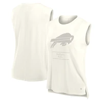 Women's Fanatics Cream Buffalo Bills Studio Embrace Tank Top