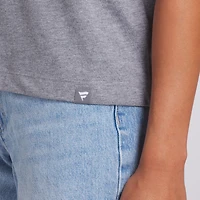 T-shirt boxy tri-blend gris chiné Fanatics pour femme, motif Buffalo Bills, Swing Pass