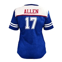 Women's Fanatics Josh Allen White Buffalo Bills Plus Bling V-Neck T-Shirt
