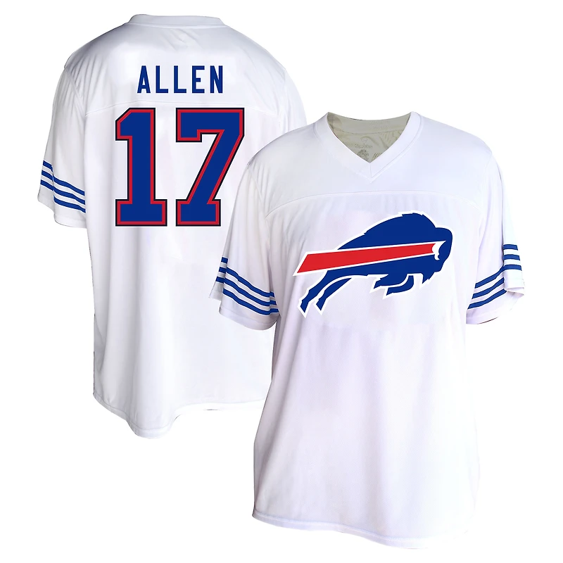Fanatics pour femmes Josh Allen Blanc Buffalo Bills Maillot mode grande taille
