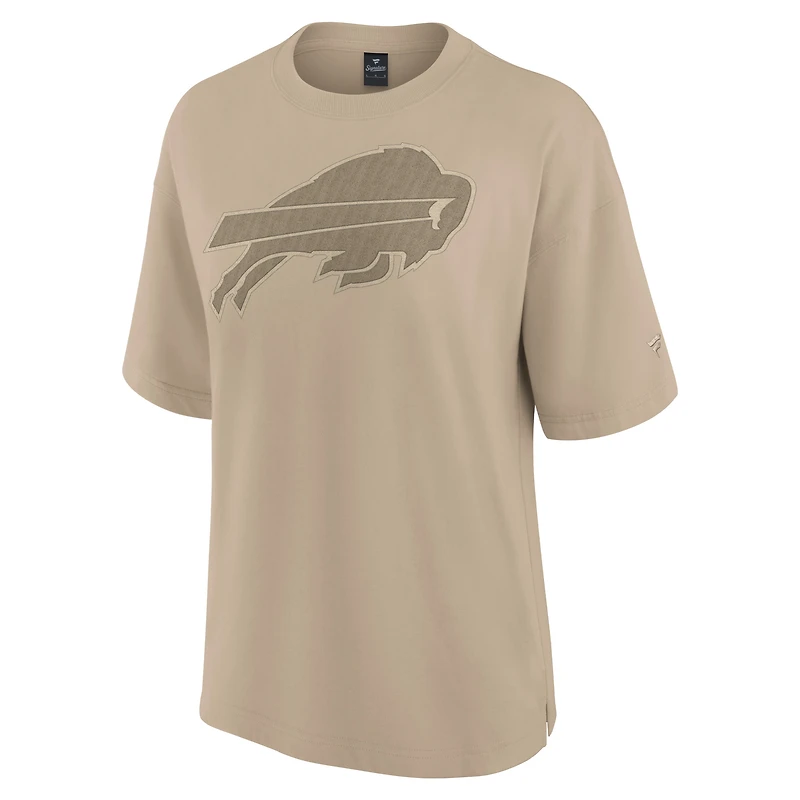 Women's Fanatics Khaki Buffalo Bills Oversized Elements T-Shirt