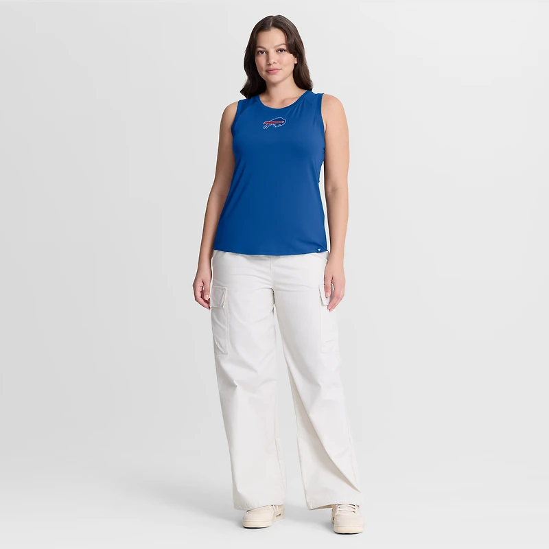 Débardeur de performance Fanatics Royal Buffalo Bills pour femme, dos en maille drapée