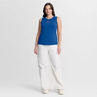 Débardeur de performance Fanatics Royal Buffalo Bills pour femme, dos en maille drapée