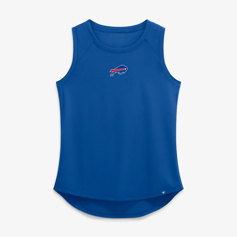 Women's Fanatics Royal Buffalo Bills Draped Mesh Back Performance Tank Top