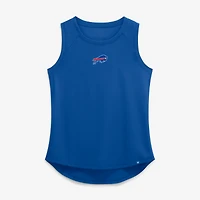 Women's Fanatics Royal Buffalo Bills Draped Mesh Back Performance​ Tank Top