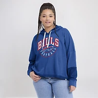 Sweat à capuche Fanatics Royal Buffalo Bills Lightewight Modest Crop Lounge pour femmes
