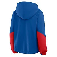 Women's Fanatics Royal Buffalo Bills Oversized Redzone Bubble Screen Pullover Hoodie