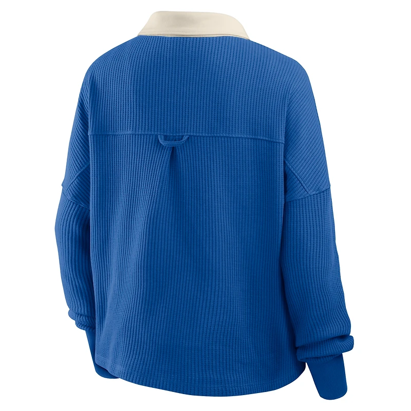 Women's Fanatics Royal Buffalo Bills Oversized Hometown Premium Thermal Long Sleeve Shirt
