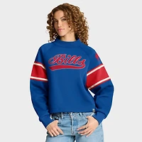 Pull surdimensionné à col montant Fanatics Royal Buffalo Bills pour femme