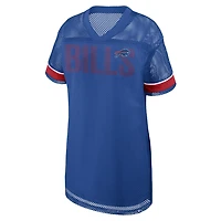 Robe oversize en maille à col V Fanatics Royal Buffalo Bills pour femme