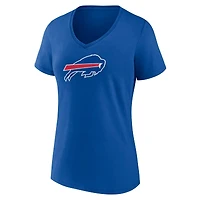 Women's Fanatics Royal Buffalo Bills Plus Mother's Day #1 Mom V-Neck T-Shirt