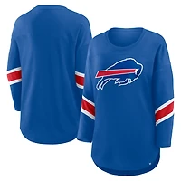 T-shirt Fanatics Royal Redzone à manches 3/4 pour femme des Buffalo Bills