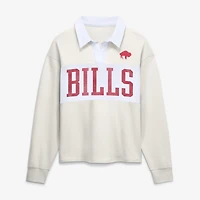 Polo de rugby à manches longues Fanatics Tan Buffalo Bills Play Action pour femme