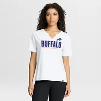 Women's Fanatics White Buffalo Bills Redzone Slub Boxy T-Shirt