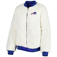 Women's G-III 4Her by Carl Banks Oatmeal/Royal Buffalo Bills Switchback Reversible Full-Zip Jacket