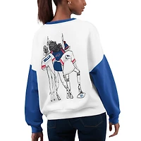 Women's G-III 4Her by Carl Banks White Buffalo Bills A-Game Pullover Sweatshirt