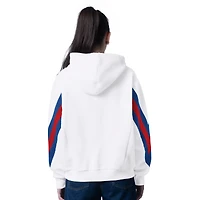 Sweat à capuche surdimensionné en sherpa Fresh Field blanc G-III 4Her par Carl Banks pour femme, Buffalo Bills