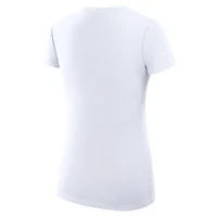 Women's G-III 4Her by Carl Banks White Buffalo Bills Super-Slim Fit Lightweight Team Logo Graphic V-Neck T-Shirt