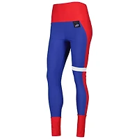 Legging KIYA TOMLIN Royal/Rouge Buffalo Bills Colorblock Tri-Blend Femme