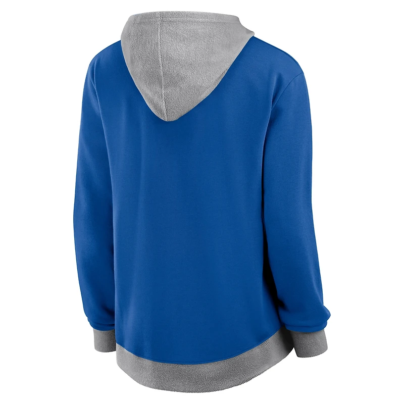 Women's Logo Athletic Royal Buffalo Bills Hit It French Terry Full-Zip Hoodie