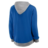 Women's Logo Athletic Royal Buffalo Bills Hit It French Terry Full-Zip Hoodie