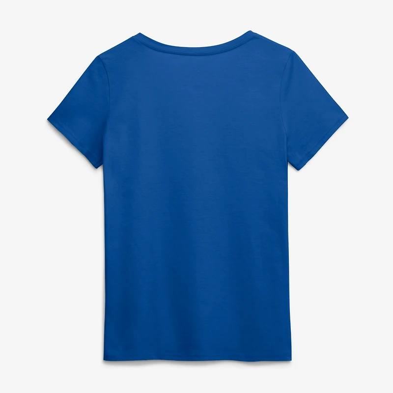 Women's Logo Athletic Royal Buffalo Bills Primary V-Neck T-Shirt