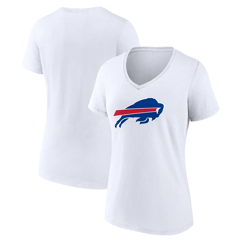 Women's Logo Athletic Royal Buffalo Bills Primary V-Neck T-Shirt
