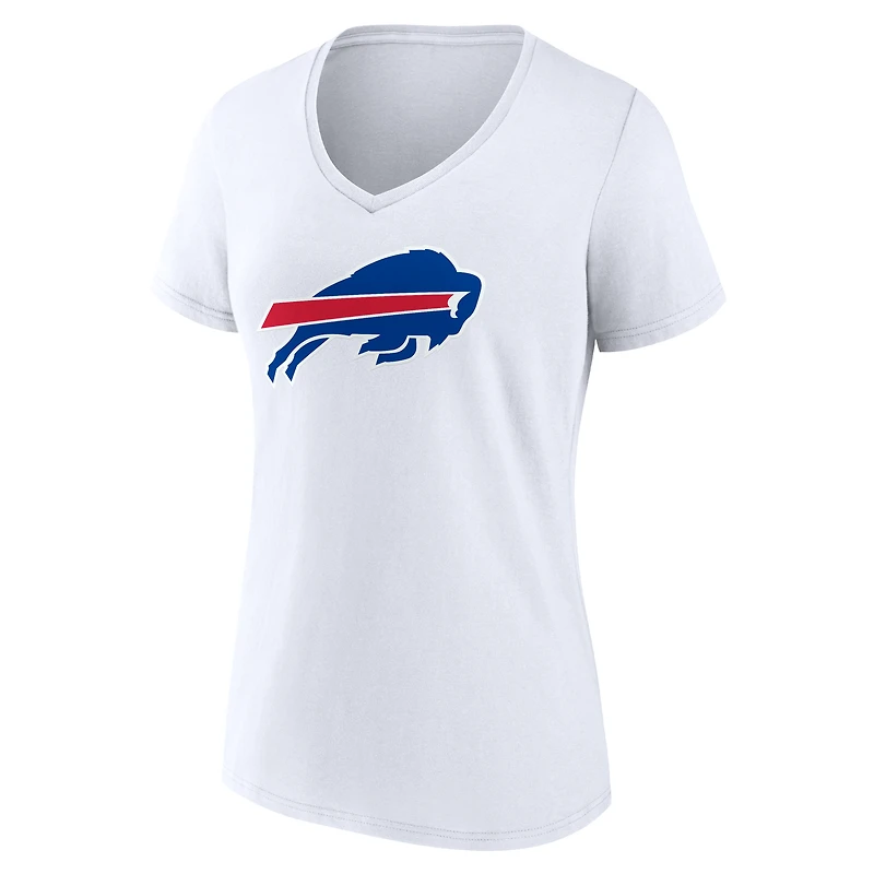 Women's Logo Athletic Royal Buffalo Bills Primary V-Neck T-Shirt