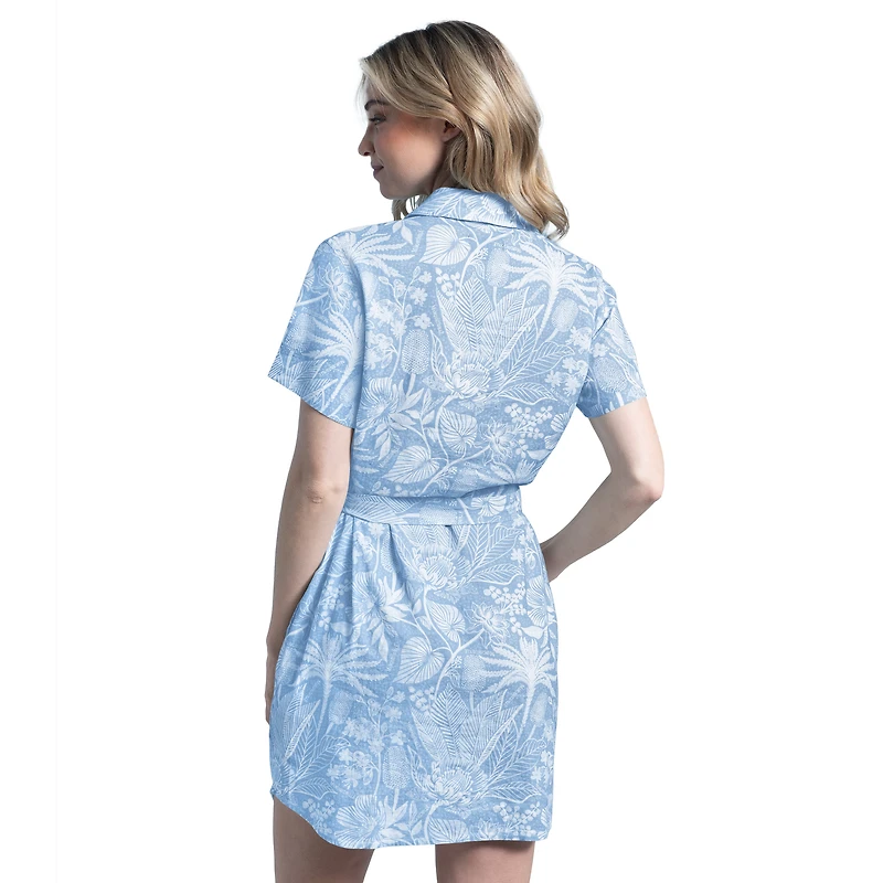 Women's Margaritaville Blue Buffalo Bills Palm Linen Dress