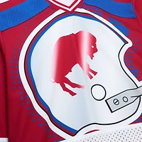 Women's Mitchell & Ness Red Buffalo Bills Big Face 7.0 Long Sleeve Jersey T-Shirt