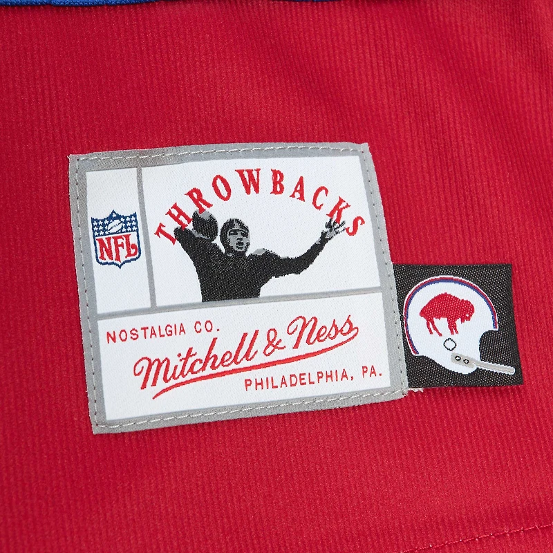 T-shirt rouge en jersey à manches longues Mitchell & Ness Buffalo Bills Big Face 7.0 pour femme