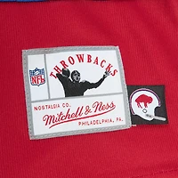 T-shirt rouge en jersey à manches longues Mitchell & Ness Buffalo Bills Big Face 7.0 pour femme