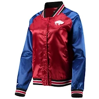 Veste à boutons-pression raglan en satin rouge Buffalo Bills Team 2.0 Mitchell & Ness pour femme