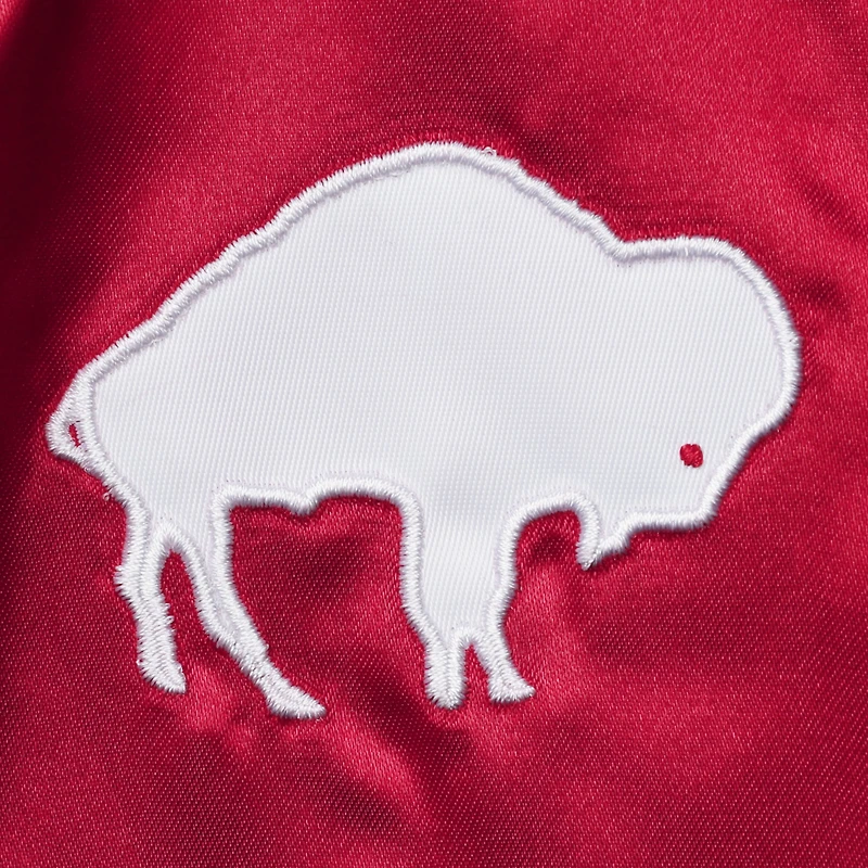 Women's Mitchell & Ness Red Buffalo Bills Team 2.0 Satin Raglan Full-Snap Jacket