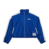 Veste courte entièrement zippée en nylon pour femme Mitchell & Ness Royal Buffalo Bills