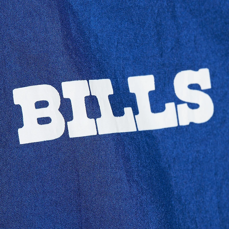 Veste courte entièrement zippée en nylon pour femme Mitchell & Ness Royal Buffalo Bills