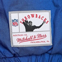 Women's Mitchell & Ness Royal Buffalo Bills Nylon Cropped Full-Zip Jacket