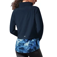 Veste de course entièrement zippée MSX by Michael Strahan Buffalo Bills Grace Raglan pour femmes, bleu marine