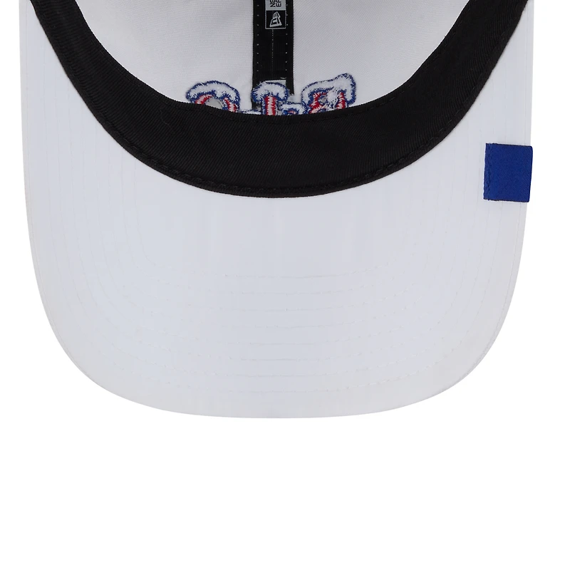 Casquette ajustable 9TWENTY pour femme New Era White Buffalo Bills 2025 Rivalries Collection Fan Pack Ponytail